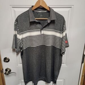 Adidas Men's Grey‎ White Polo Shirt Size Xlg